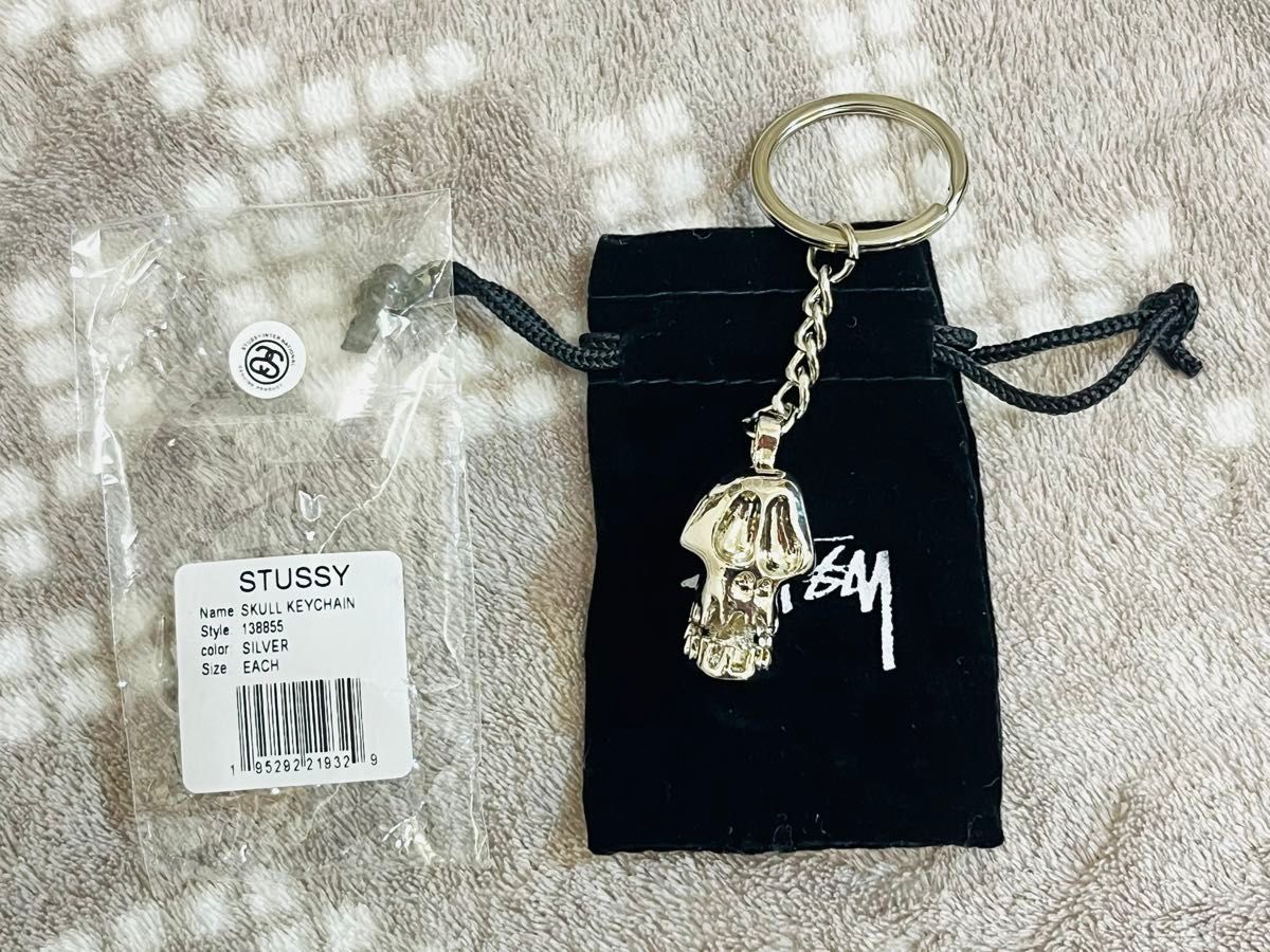 Stussy スカル キーホルダー キーリング キーチェーン Stussy スカル キーホルダー キーリング キーチェーン
