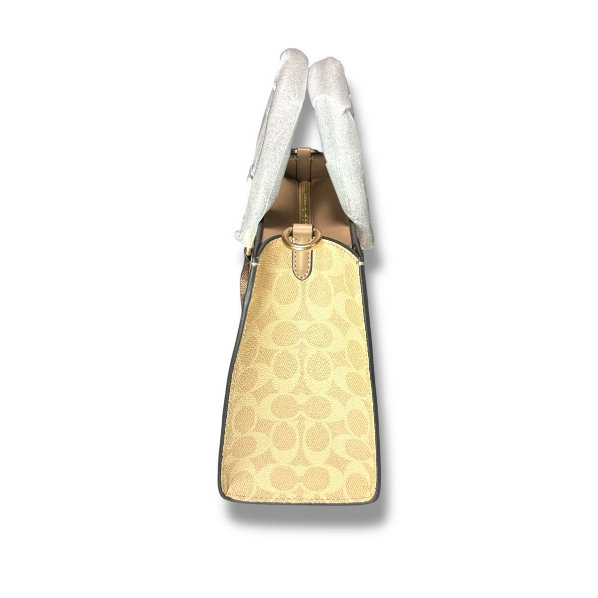 新品タグ有】COACH マギースモールトートブロックドシグネチャー 新品タグ有】COACH マギースモールトートブロックドシグネチャー