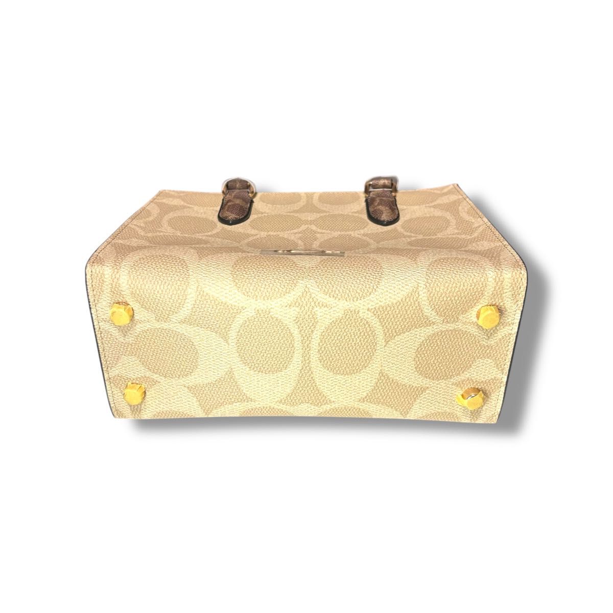 新品タグ有】COACH マギースモールトートブロックドシグネチャー 新品タグ有】COACH マギースモールトートブロックドシグネチャー