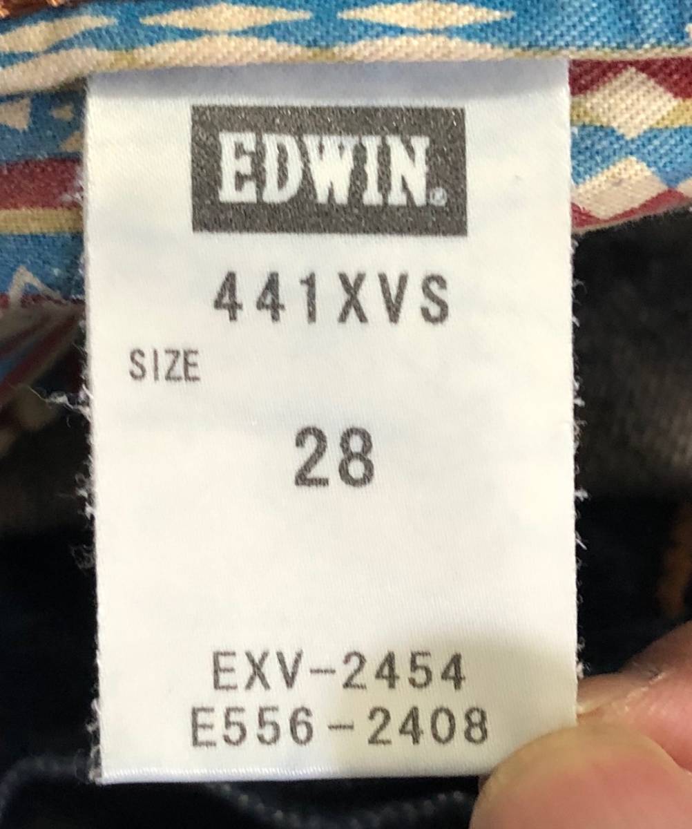即決 EDWIN XV エドウイン エクスクルーシブビンテージ ジーンズ ジーパン デニムパンツ メンズ W28 ウエスト約78cm Mサイズ相当_画像7