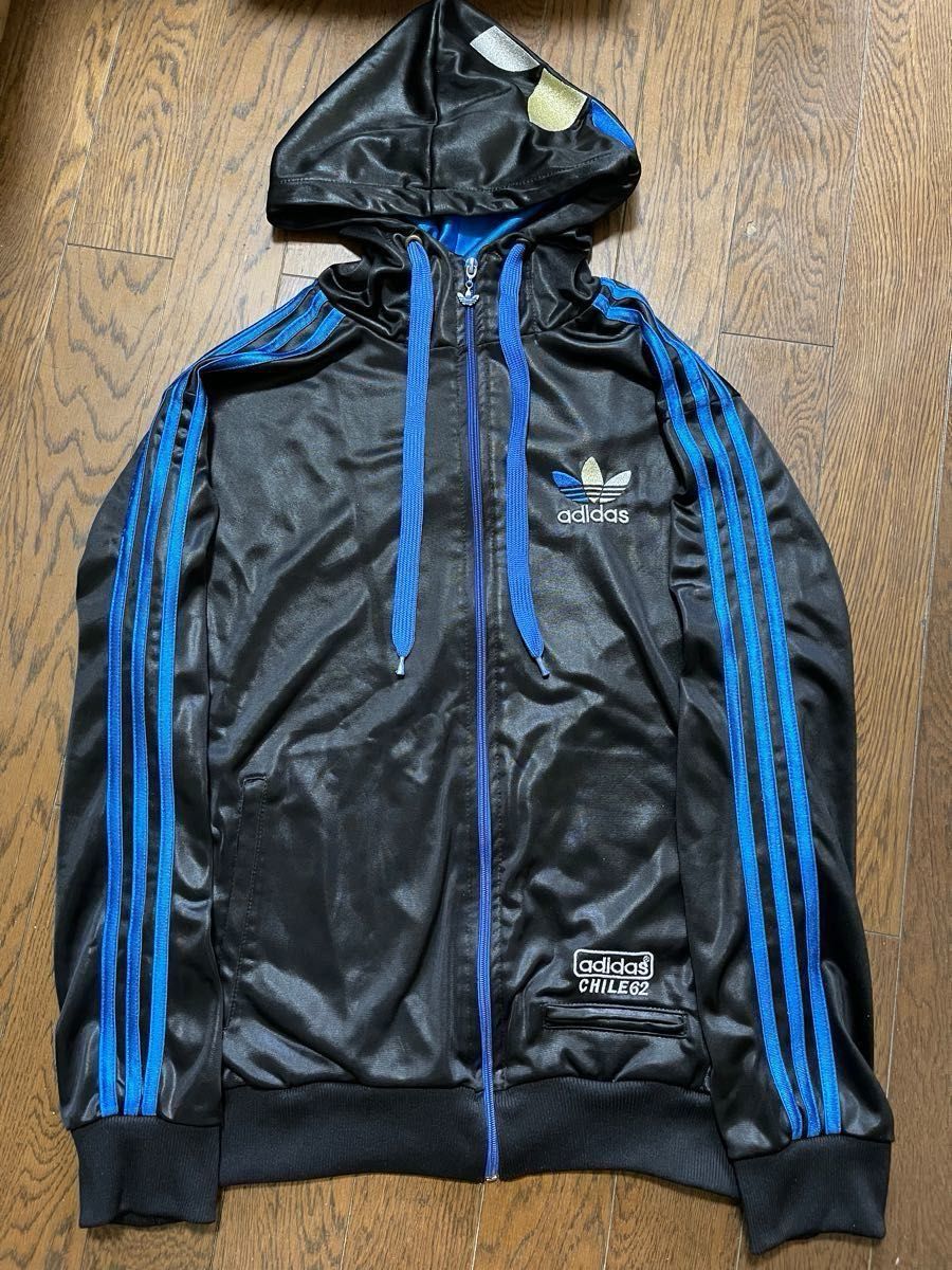 adidas コーティングジャージ chile62 黒×青|Yahoo!フリマ(旧 adidas コーティングジャージ chile62 黒×青|Yahoo!フリマ(旧