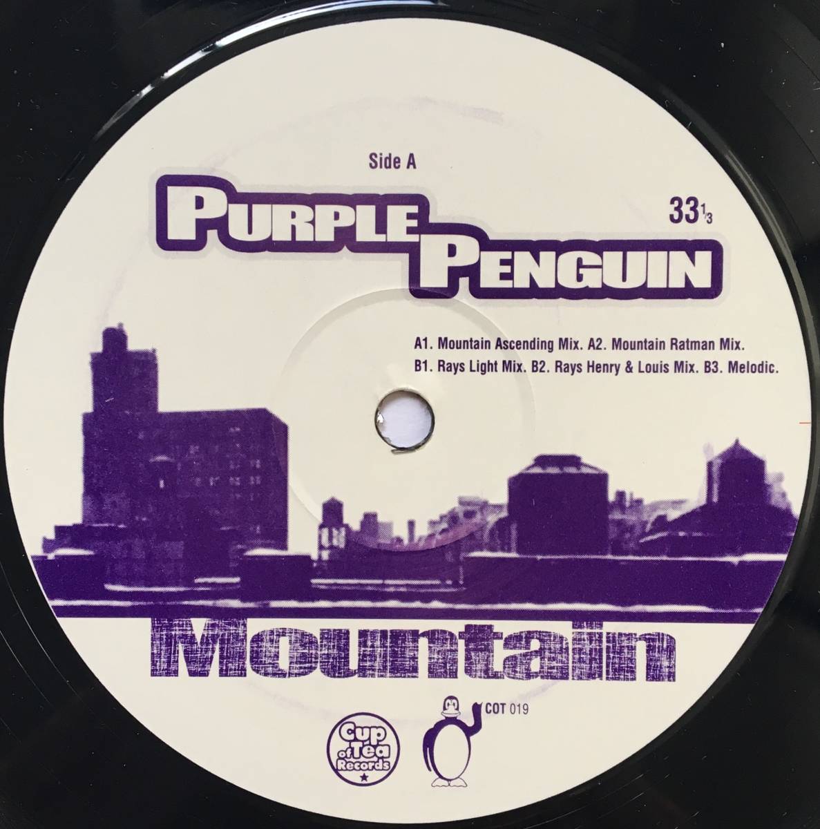 Purple Penguin / Mountain ■Cup Of Tea Records 第19番 ■ブリストル ■ジャジー・ブレイクビーツ ～ダウンテンポ、ドラムンベース_画像3