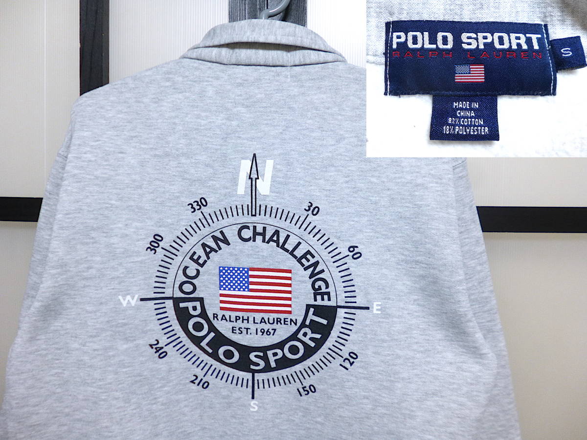 90s ポロスポーツ オーシャンチャレンジ ハーフジップ スウェット / 90年代 POLO SPORT RALPH LAUREN OCEAN CHALLENGE スエット_画像1