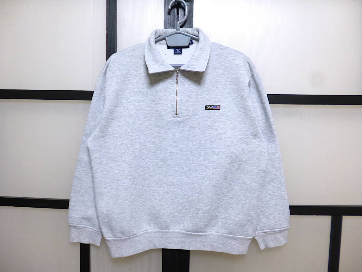 90s ポロスポーツ オーシャンチャレンジ ハーフジップ スウェット / 90年代 POLO SPORT RALPH LAUREN OCEAN CHALLENGE スエット_画像2