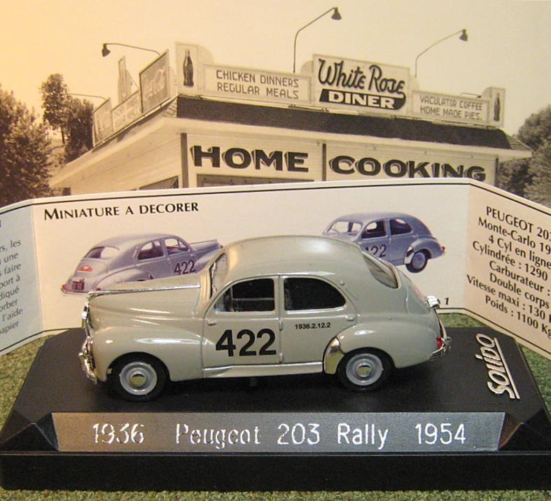 1/43 Solid ソリド Peugeot プジョー 203 Rally ラリー 1954 レトロ クラシック ノスタルジー アンティーク_画像3