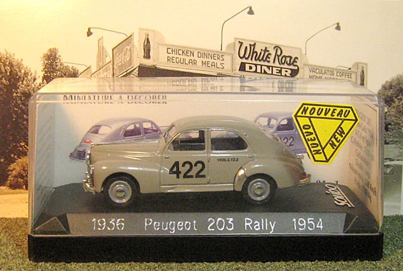 1/43 Solid ソリド Peugeot プジョー 203 Rally ラリー 1954 レトロ クラシック ノスタルジー アンティーク_画像2