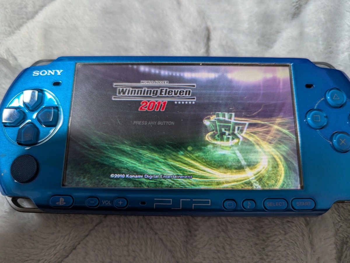 動作品・液晶良好】SONY PSP-3000/バイブラント・ブルー） 箱説