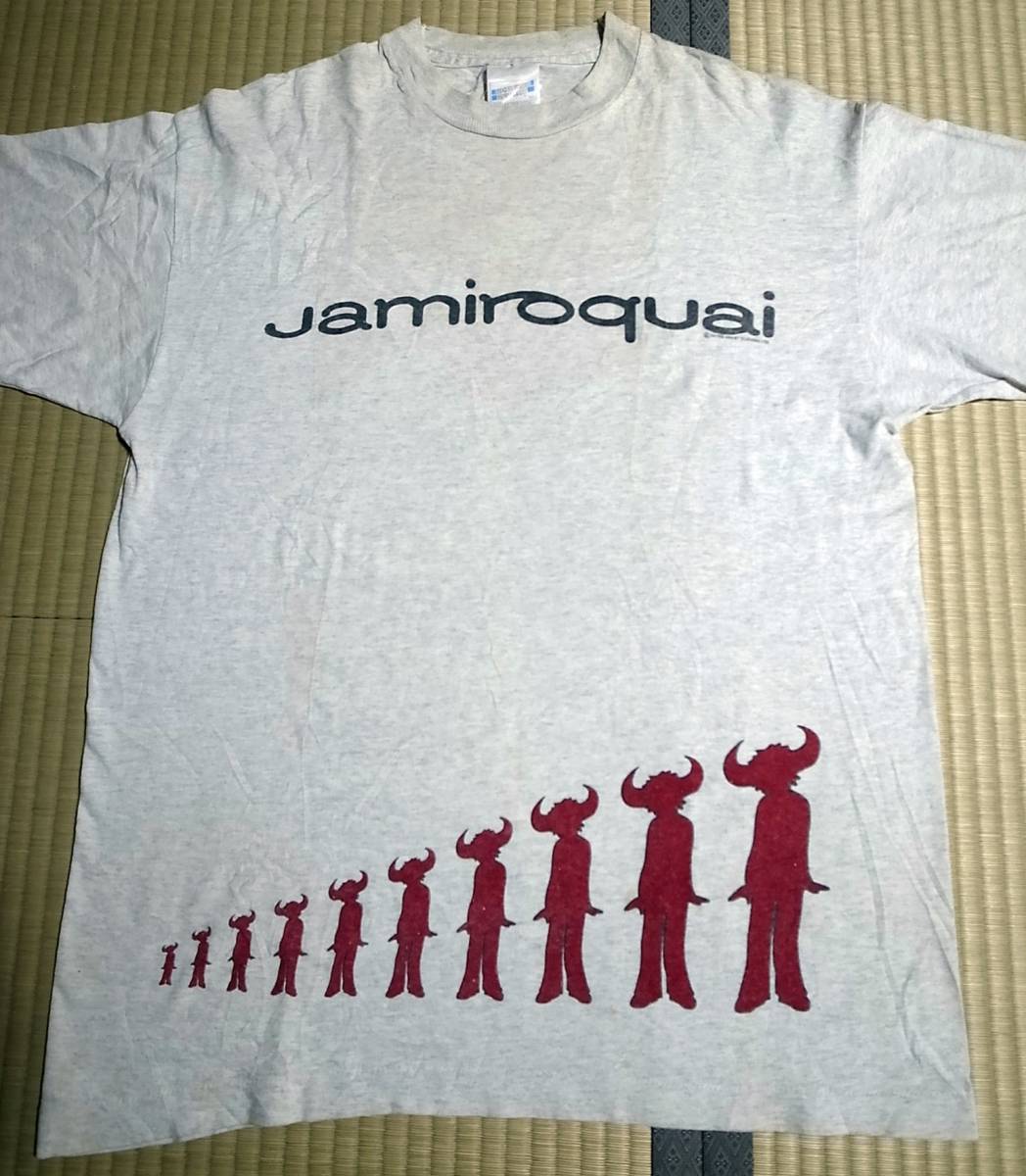 ★即決&送料込み★着画有り★Jamiroquai 90's vintage Tee L ジャミロクワイ 激レア ヴィンテージ Tシャツ Lサイズ バンドT バンドTシャツ