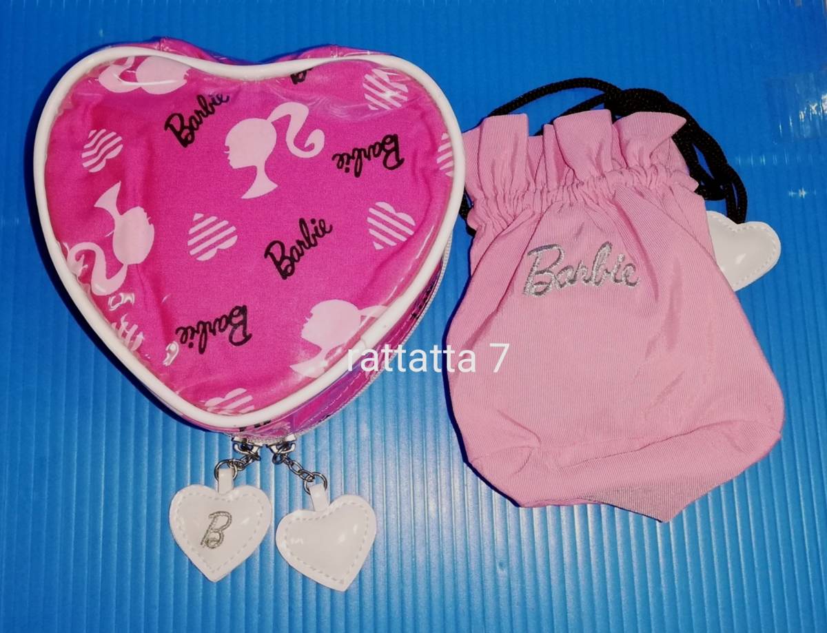 *Barbie* Barbie * розовый * эмаль * Heart type * vanity * сумка * мешочек * комплект * сумка 