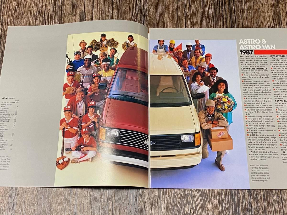 CHEVY TRUCKS 1987 ASTRO & ASTRO VAN CATALOG Chevy Astro van catalog truck 