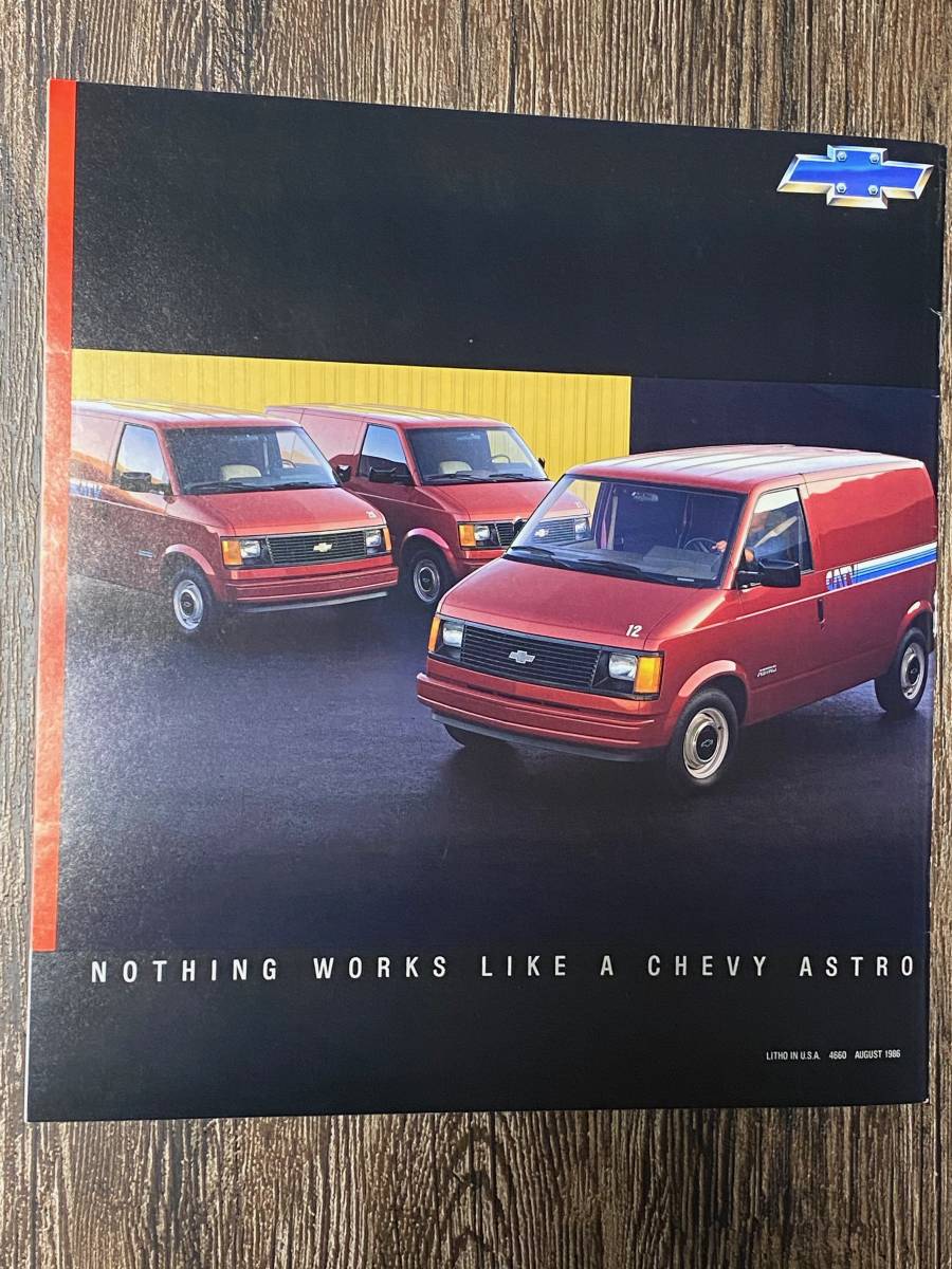 CHEVY TRUCKS 1987 ASTRO & ASTRO VAN CATALOG Chevy Astro van catalog truck 