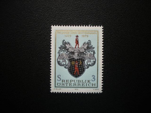 オーストリア発行 紋章などロッテンマン７００周年記念切手 １種完 ＮＨ 未使用_画像3