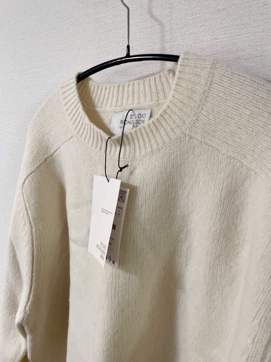 新品 ZARA STUDIO NICHOLSON ウールブレンドセーター XL ザラ 新品 ZARA STUDIO NICHOLSON ウールブレンドセーター XL ザラ
