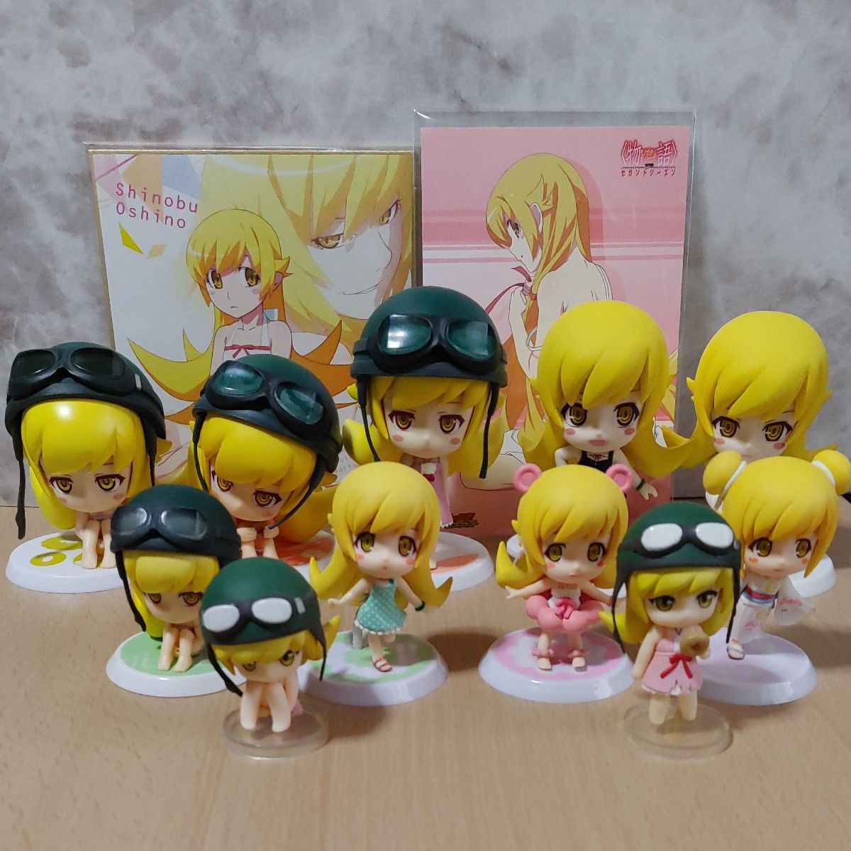 【まとめ売り】ねんどろいど/ねんぷち/きゅんキャラ10点セット ミニ色紙・ポストカード付き】忍野忍フィギュアまとめ売り きゅ