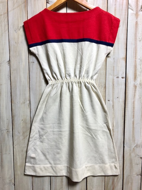 USA old clothes DEAD STOCK 70\'s~ USA made girls One-piece Vintage 8 America old clothes ⑫