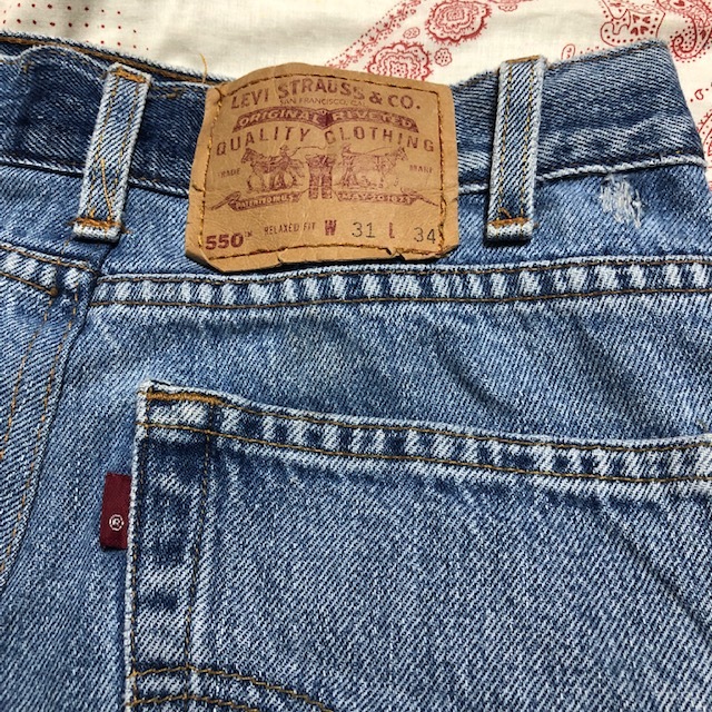 USA古着 Levis リメイクデニムミニスカート Mぐらい リーバイス アメリカ古着 ヴィンテージ ①