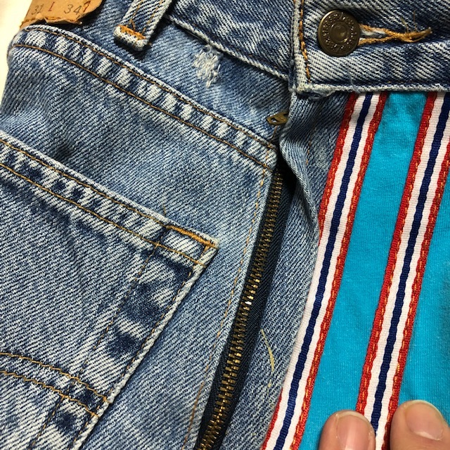 USA古着 Levis リメイクデニムミニスカート Mぐらい リーバイス アメリカ古着 ヴィンテージ ①