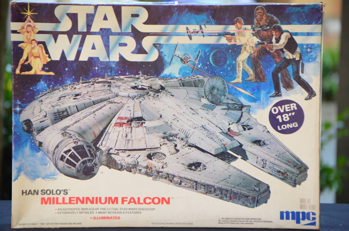 MPC millenium Falcon plastic model not yet constructed dead stock that time thing 1979 year STAR WARS Star Wars ultra rare 