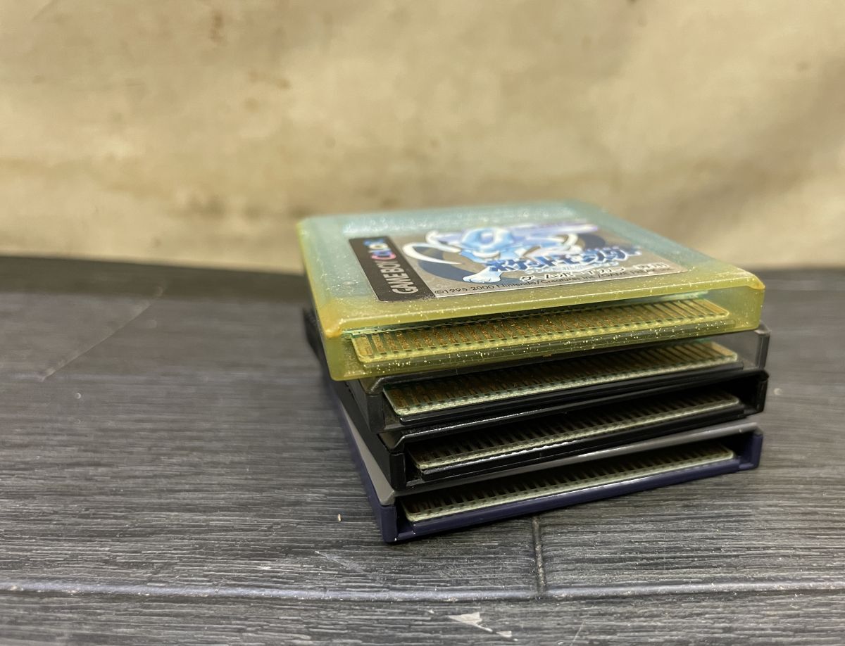 CC3051 GBC ソフト 4点 [ポケットモンスター クリスタル, 銀 CC3051 GBC ソフト 4点 [ポケットモンスター クリスタル, 銀