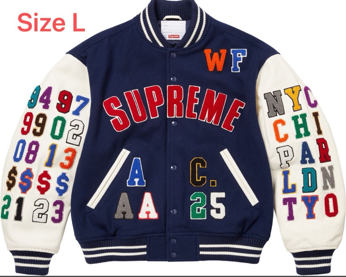 ウェア Supreme Praises Varsity Jacket 中古・古着通販】SUPREME (シュプリーム) Praises Varsity