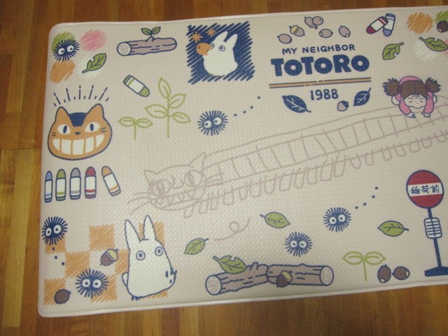 * new goods * Tonari no Totoro * long mat *45×90.*. repairs ...... only * soft PVC material * mold proofing fire prevention * Studio Ghibli *