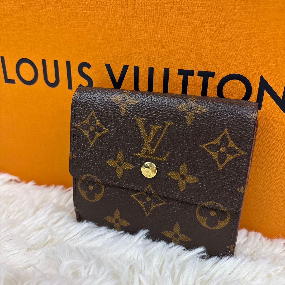 極美品!LOUIS VUITTON ルイヴィトン モノグラム折り財布 Wホック財布 ダブルホックレディース メンズ ユニセックス