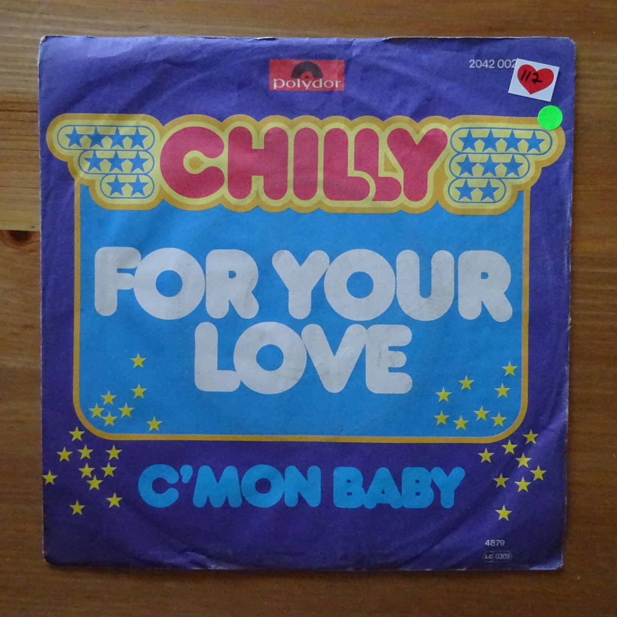 Chilly - For Your Love* Германия запись 7inch 1979 DJ HARVEY german * disco 