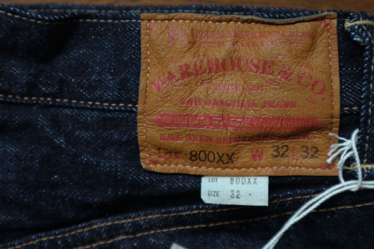 WAREHOUSE ウエアハウス W32 Lot.800XX (STANDARD) ONE WASH ワンウォッシュ_画像2