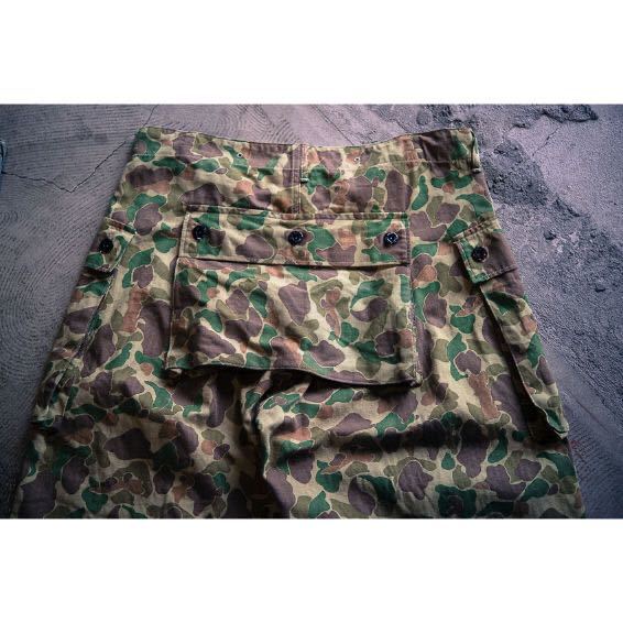 TCB jeans W30 Crawling Pants / USMC M-44 (モンキーパンツ) Frog Sking camo TCBジーンズ ワンウォッシュ_画像4