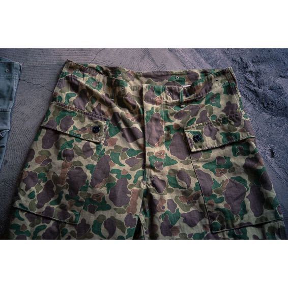 TCB jeans W30 Crawling Pants / USMC M-44 (モンキーパンツ) Frog Sking camo TCBジーンズ ワンウォッシュ_画像1