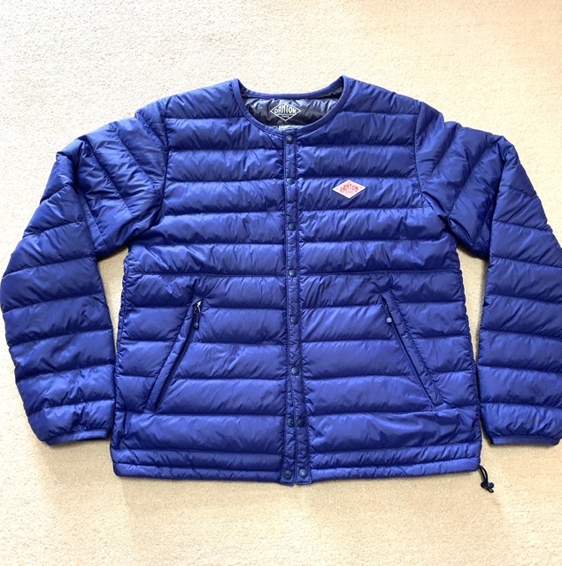 * used * beautiful goods *DANTON* Dan ton * inner down jacket * lady's * size 36 down 90% feather 10% blue 