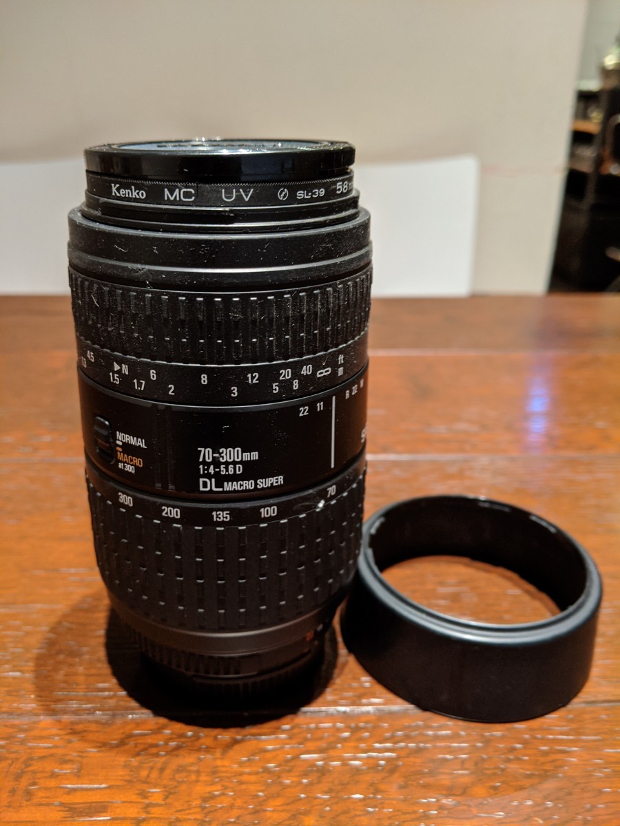 SIGMA 70-300mm DL MACRO SUPER☆望遠レンズ ニコン用-