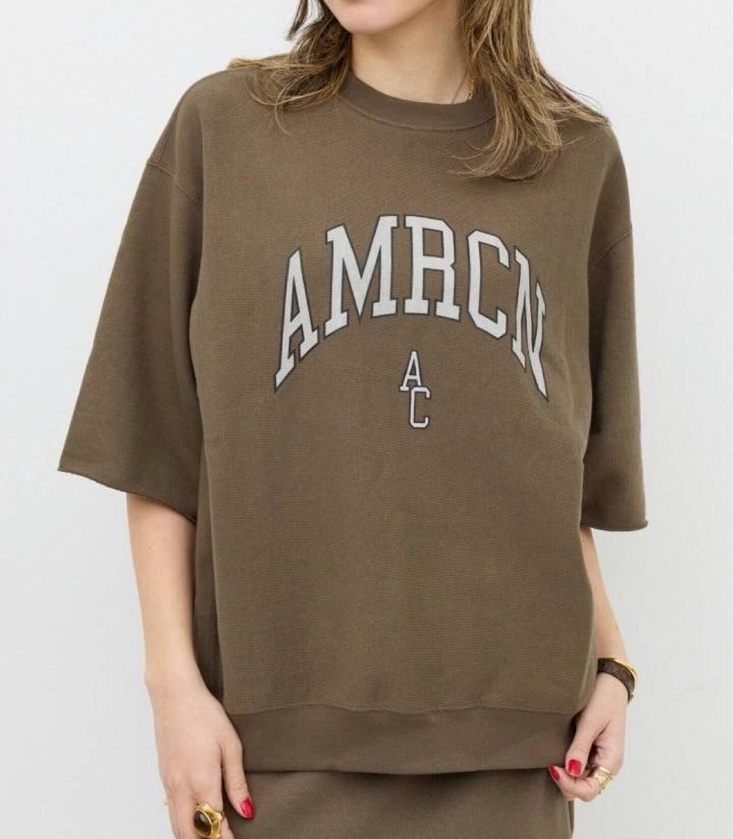 アパルトモン AMERICANA HALF SLEEVE SWEAT L'Appartement アパルトモン 【AMERICANA/アメリカーナ】 HALF