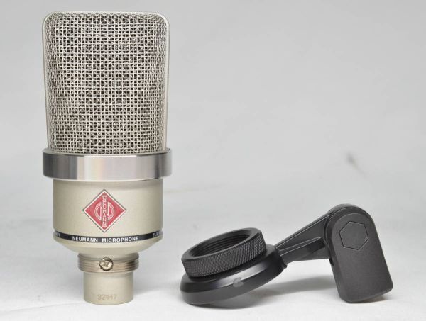 【A】Neumann TLM102 Nickel 出音良好 ノイマン 定番 コンデンサーマイク マイクホルダー涂裝ハゲあり。