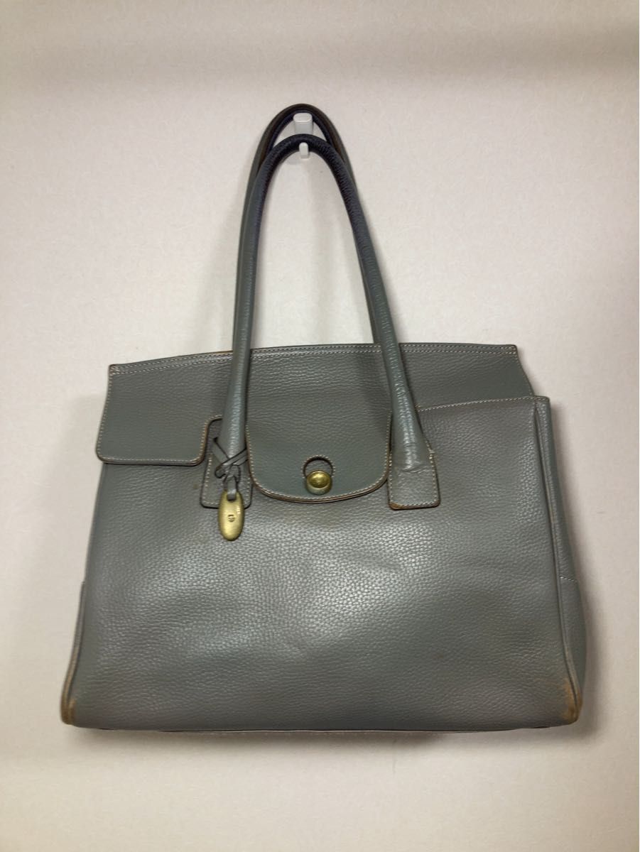 TOFF&LOADSTONE トートバッグ ループボタン グレー レザー TOFF&LOADSTONE トートバッグ ループボタン グレー レザー