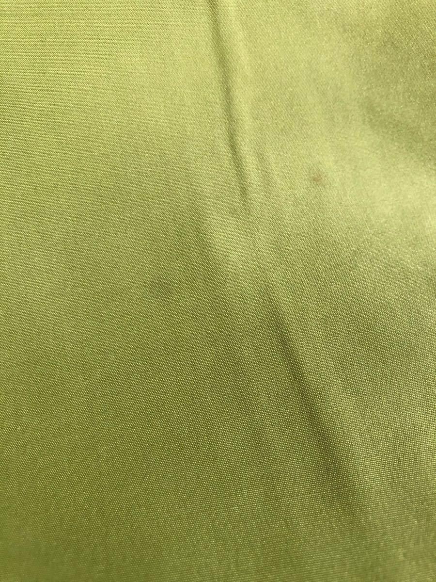 紬　着物　裄65cm 青緑