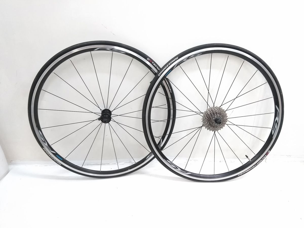 Shimano WH-RS100 (17c) ホイールセット(未走行) Yahoo!オークション - SHIMANO シマノ WH-RS100 前後ホイール