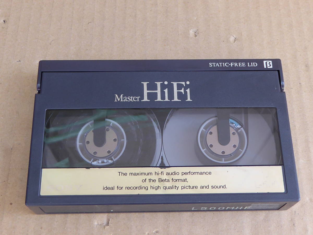 10 ベータテープ SONY ソニー Master HiFi L-500MHF β 中古 1本 リサイクル用 消去済_画像1