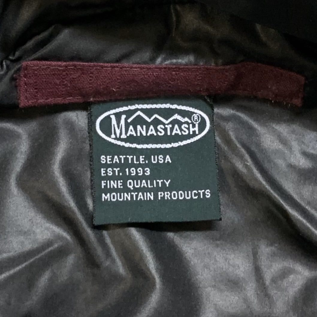 MANASTASH(USA)ボアフリース総柄ダッフルコート
