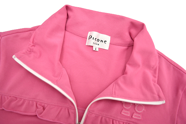 S-8292* free shipping * beautiful goods *Picone CLUBpiko-ne Club * made in Japan pink color stretch material frill training jersey jacket I