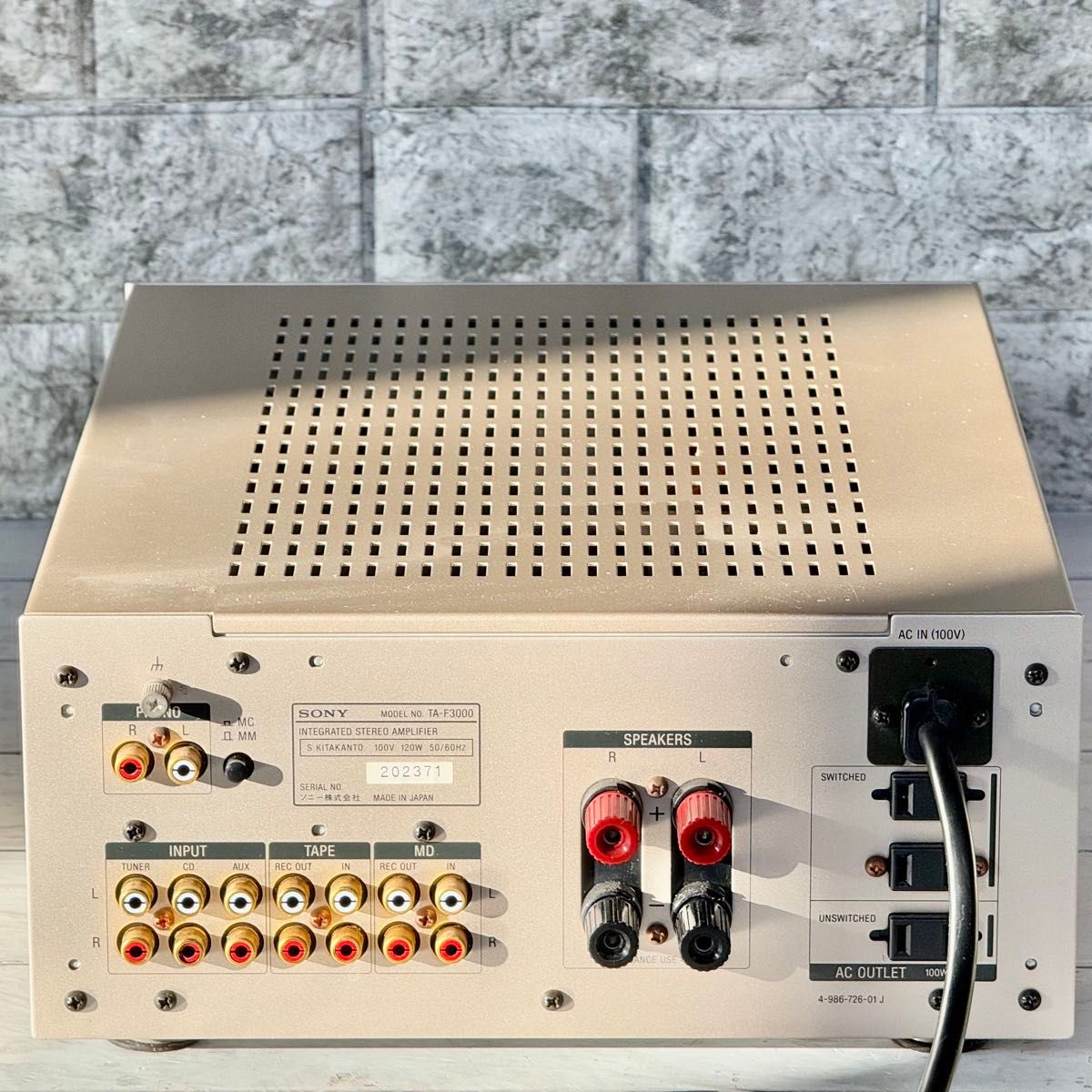 90年代の名機 SONY インテグレーテッド・ステレオアンプ TA 90年代の名機 SONY インテグレーテッド・ステレオアンプ TA