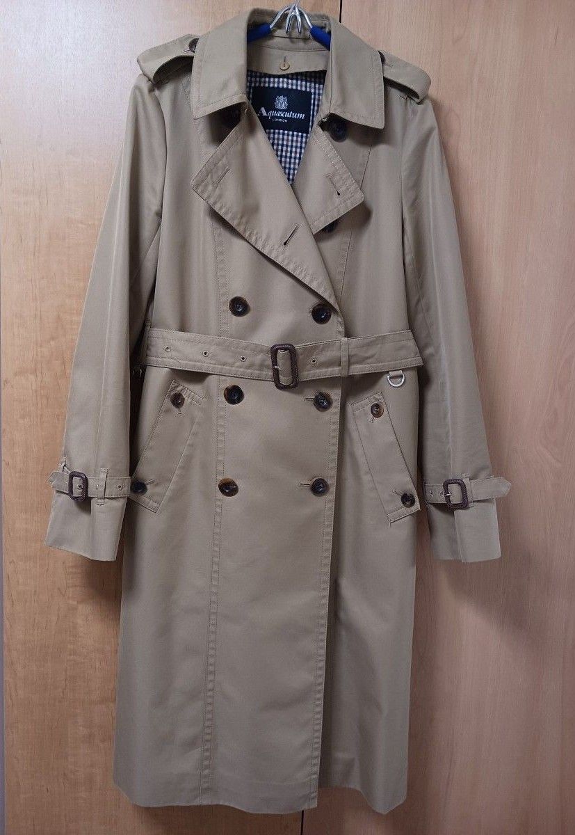 Aquascutum アクアスキュータム トレンチコート ロング丈 M Aquascutum アクアスキュータム トレンチコート ロング丈 M