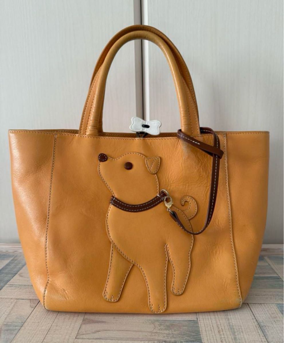 キタムラ 犬モチーフがかわいい トートバッグ ハンドバッ キタムラ 犬モチーフがかわいい トートバッグ ハンドバッ