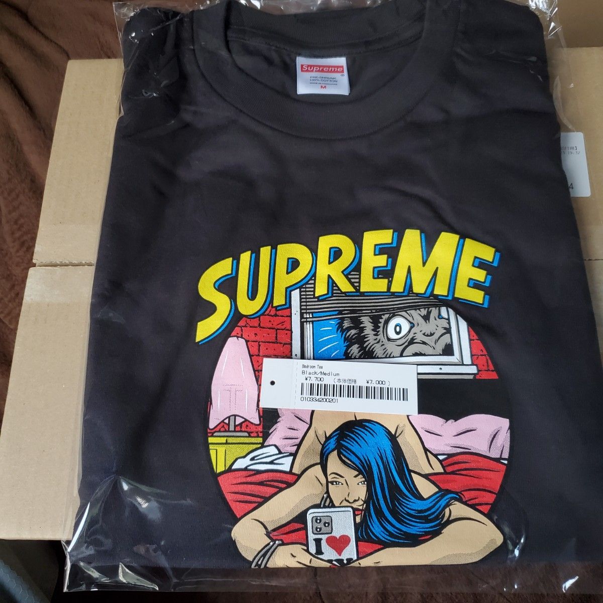 2025 SS Supreme Bedroom Tee BLACK M 新品未開封タグ付き 2025 SS Supreme Bedroom Tee BLACK M 新品未開封タグ付き