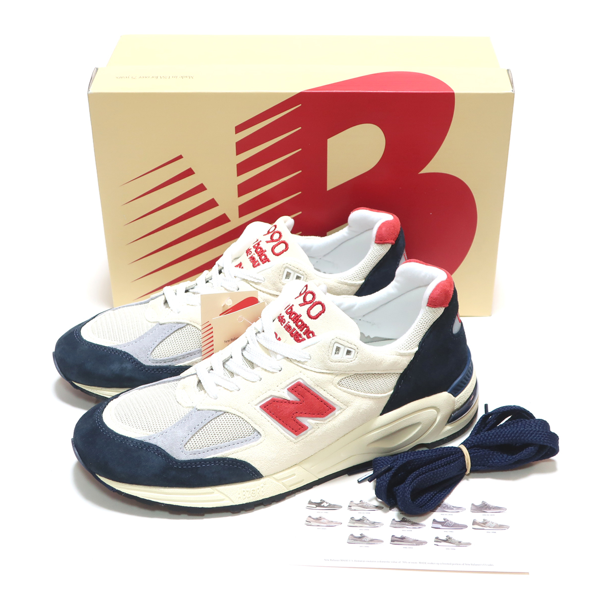 ★送料・関税込★New Balance★M990BR2 ニューバランス★24-29cm Yahoo!オークション - NEW BALANCE M990TA2 US10 28cm WHITE