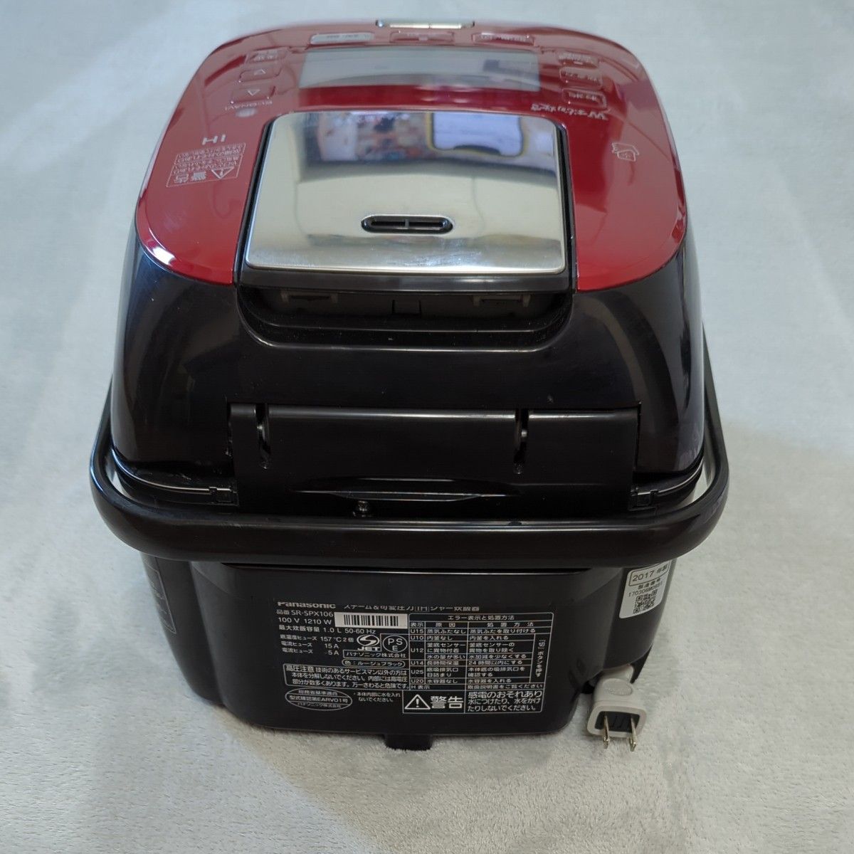 パナソニック SR - SPX 106 炊飯器 ルージュ ブラック中古品 パナソニック SR - SPX 106 炊飯器 ルージュ ブラック中古品