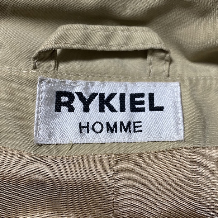 【送料無料】ベルギー製 90s RYKIEL HOMME トレンチコート vintage 古着 スプリングコート_画像9