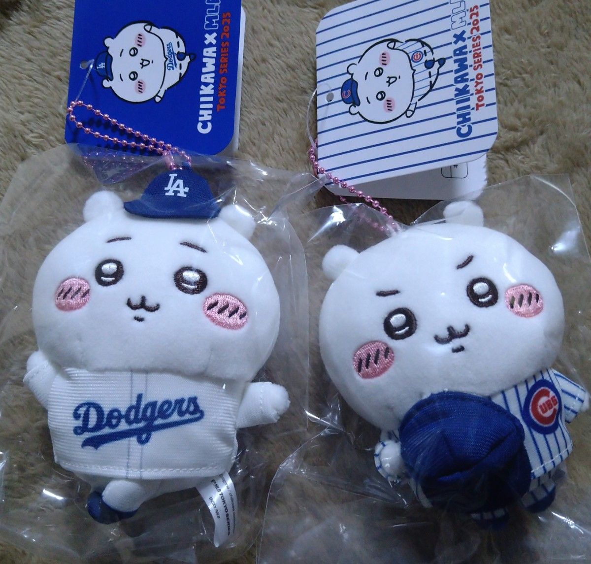 ちいかわ×MLB 東京シリーズマスコット ドジャース×カブス ちいかわ 2種セット