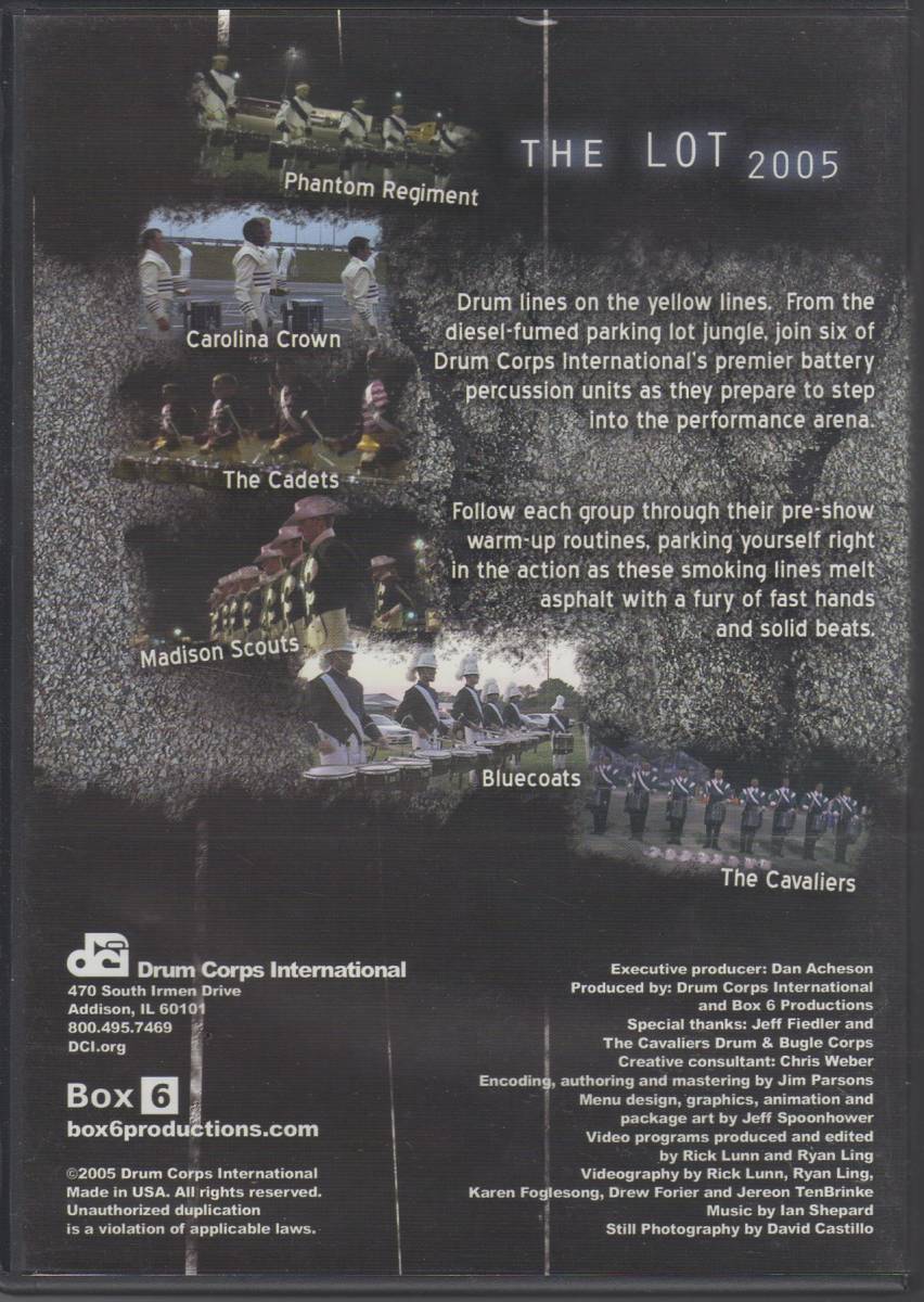  маршировка DVD/THE LOT 2005/ бесплатная доставка / мир верх Revell 6 команда барабан секция. War ming выше . сбор 
