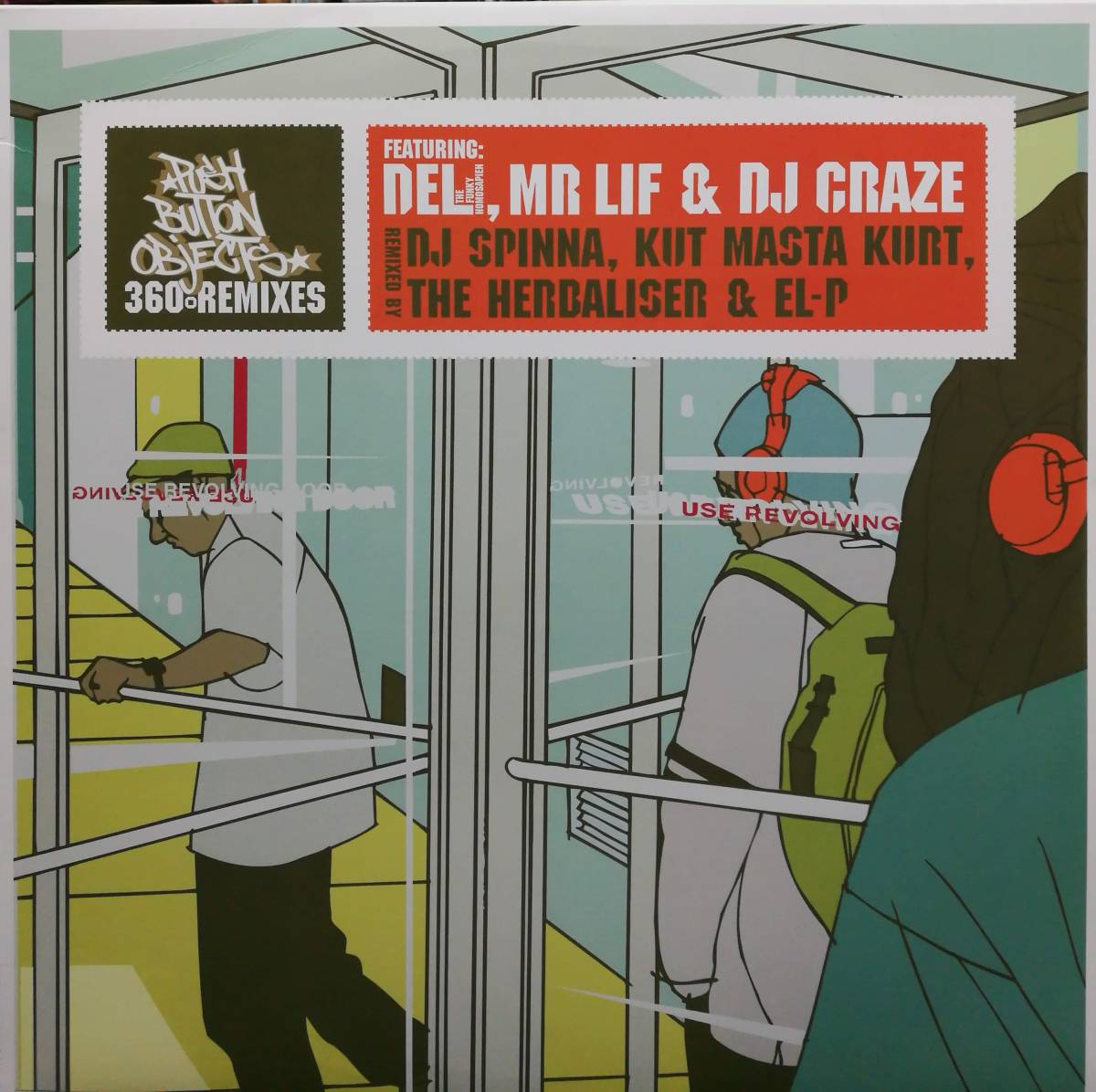 【廃盤12inch×2】Push Button Objects Feat. Del The Funky Homosapien, Mr. Lif & DJ Craze / 360° Remixes_画像1